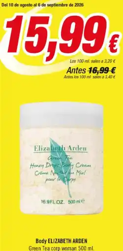 Aquabel Perfumerías Elizabeth arden - body elzabeth arden oferta