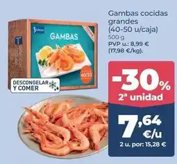 La Sirena Gambas cocidas grandes oferta