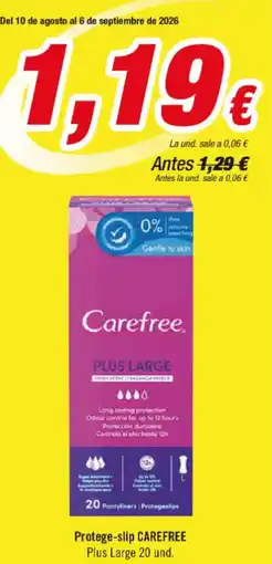 Aquabel Perfumerías Carefree - protege-slip oferta