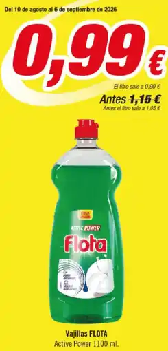 Aquabel Perfumerías Flota - vajillas activity power oferta