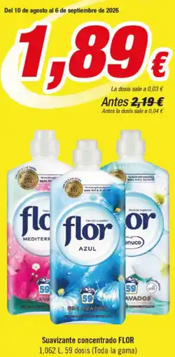 Aquabel Perfumerías Flor - suavizante concentrado oferta