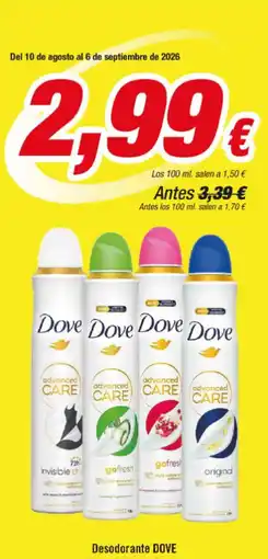 Aquabel Perfumerías Dove - decolorante oferta