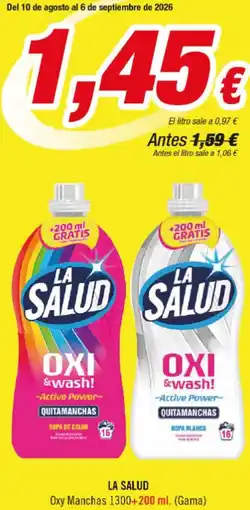 Aquabel Perfumerías La salud - oxi swanchi oferta