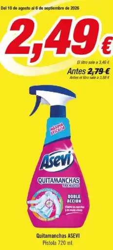 Aquabel Perfumerías Asevi - quitamanchas oferta