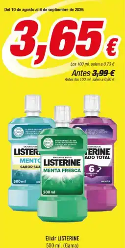 Aquabel Perfumerías Listerine - eir oferta