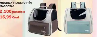 Mochila transportin mascotas