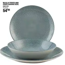 Optimus Vajilla porcelana coupe aurora azul oferta