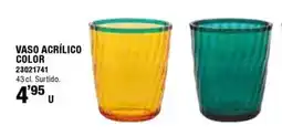 Optimus vaso acrílico color oferta