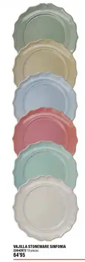 Optimus Vajilla Stoneware Sinfonia oferta