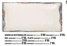 Optimus Bandeja rectangular oferta