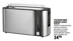 Optimus Ambit tostador inox ranura larga 9698456 oferta