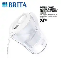 Optimus Brita jarra filtrante marella blanca xl oferta