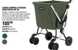 Optimus We go carro compra 4 ruedas giratorias oferta