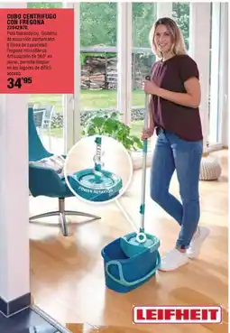 Optimus Leifheit cubo centrifugo con fregona oferta