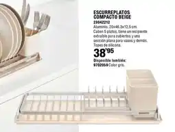 Optimus Escurreplatos compacto beige oferta
