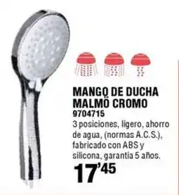 Optimus Malmö Cromo mango de ducha oferta