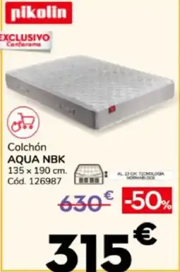 Conforama pikolin colchón aqua nbk oferta