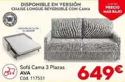 Conforama ava sofá cama 3 plazas oferta