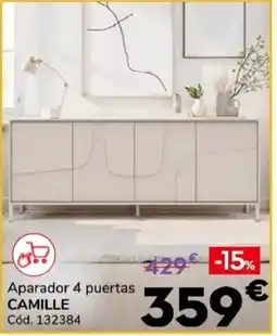 Conforama Camille aparador 4 puertas oferta