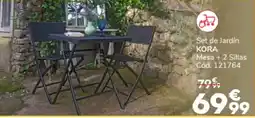 Conforama KORA Set de Jardín oferta