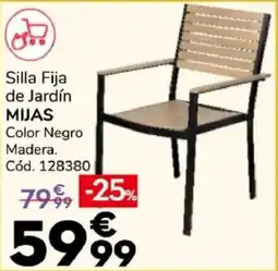 Conforama Mijas silla fija de jardín oferta