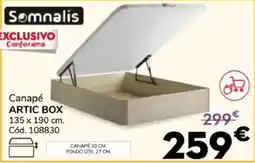Conforama Somnalis canapé artic box oferta