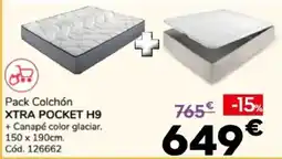 Conforama Pack Colchón Xtra Pocket H9 oferta