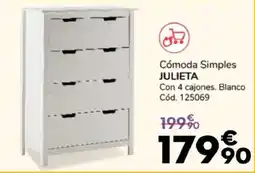 Conforama Cómoda Simples JULIETA oferta
