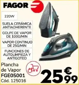 Conforama Fagor plancha de vapor FGE05001 oferta