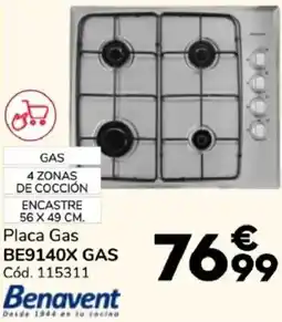 Conforama Benavent Placa Gas BE9140X GAS oferta