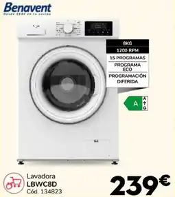 Conforama Benavent lavadora lbwc8d oferta