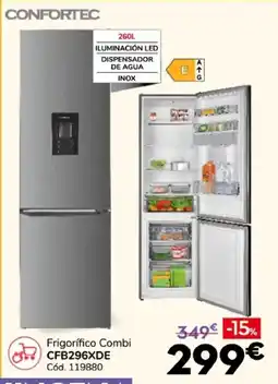 Conforama Confortec frigorífico combi cfb296xde oferta
