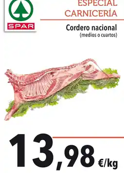 SPAR Spar - cordero nacional oferta