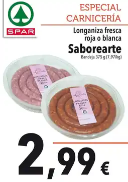 SPAR Spar - longaniza fresca roja o blanca oferta