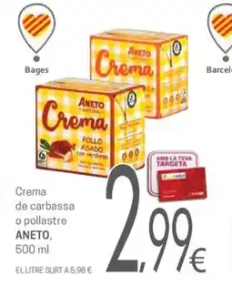 Valvi Supermercats ANETO Crema de carbassa o pollastre oferta