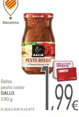 Valvi Supermercats GALLO Salsa pesto rosso oferta