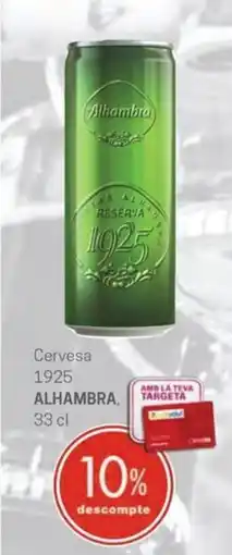 Valvi Supermercats ALHAMBRA Cervesa 1925 oferta
