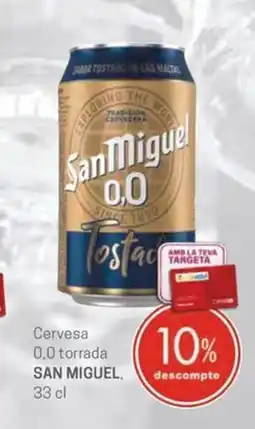 Valvi Supermercats SAN MIGUEL Cervesa 0,0 torrada oferta