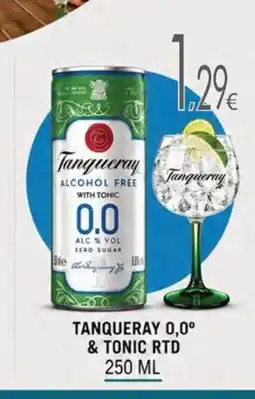 Valvi Supermercats TANQUERAY 0,0° Tonic rtd oferta