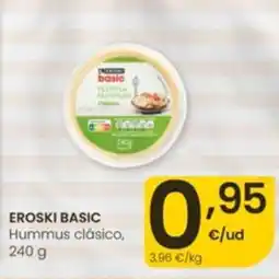Eroski EROSKI BASIC Hummus clásico oferta