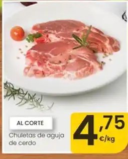 Eroski Chuletas de aguja de cerdo oferta