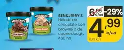Eroski BEN&JERRY'S Helado de chocolate con brownie o de cookie dough oferta