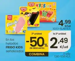 Eroski FRIGO KIDS En los helados señalizados oferta