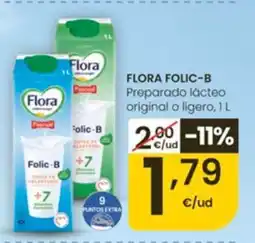 Eroski FLORA FOLIC-B Preparado lácteo original o ligero oferta
