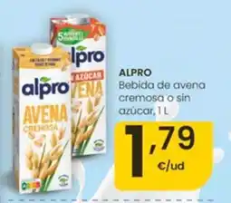 Eroski ALPRO Bebida de avena cremosa o sin azúcar oferta