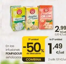 Eroski POMPADOUR En las infusiones oferta