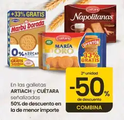 Eroski ARTIACH Y CUÉTARA En las galletas señalizadas oferta