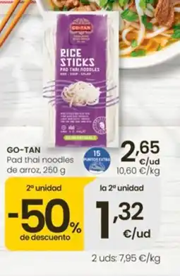 Eroski GO-TAN Pad thai noodles de arroz oferta