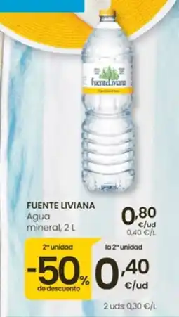 Eroski FUENTE LIVIANA Agua mineral oferta