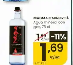 Eroski MAGMA CABREIROÁ Agua mineral con gas oferta